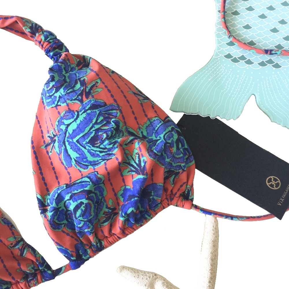 new Vix โฆ Iva Bia Triangle Bikini Top โฆ Rose Print - Picture 6 of 11